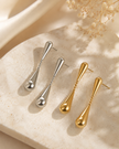 Pendiente Colgante Gota  Éclat Chapado Oro 18k y Stail Steel