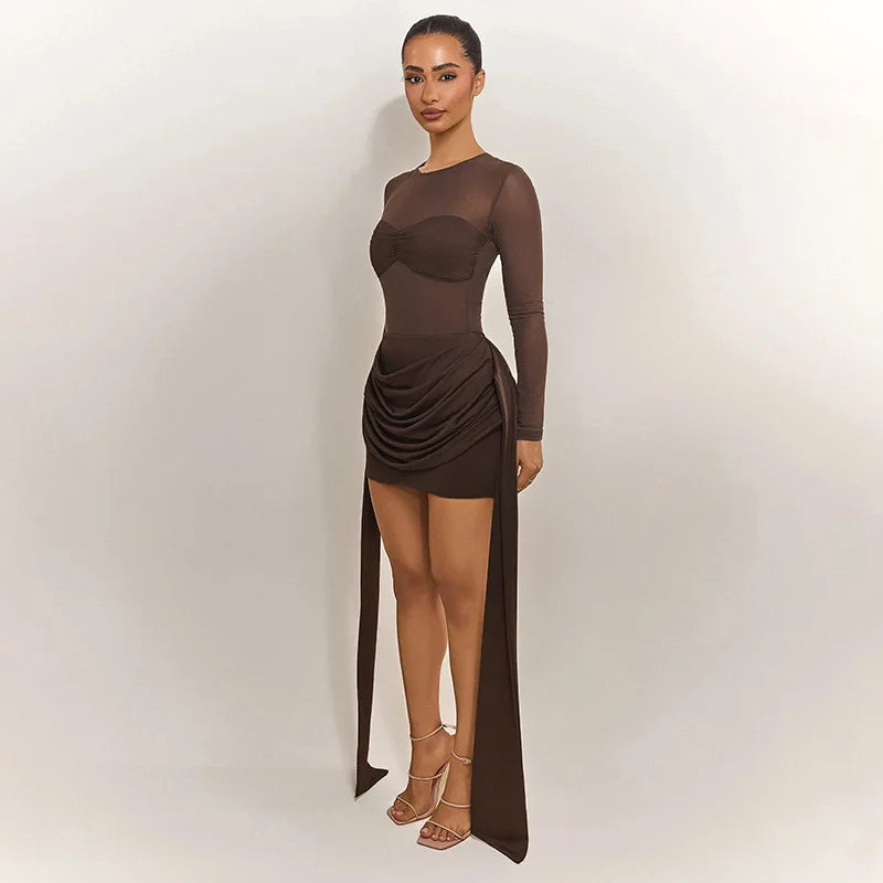 Bella/Vestido Fiesta con dobles bolantes