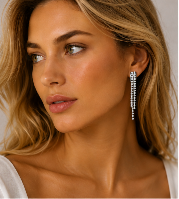 Zarcillo Lumina Chapado en Oro 18k y Stail Steel
