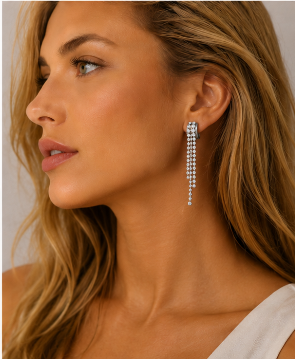 Zarcillo Lumina Chapado en Oro 18k y Stail Steel