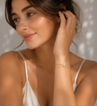 Pulsera de Mariposa en Brillante en Chapado Oro 18k