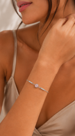 Pulsera Elise Rosa Chapado en Oro 18k y Stail Steel
