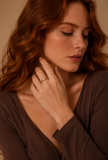 Anillos Chapados en Oro 18k Morgonita/Rosee /Crystal