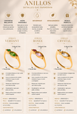 Anillos Chapados en Oro 18k Morgonita/Rosee /Crystal