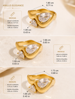 Anillo Essence Chapado en Oro 18k Con Circonitas