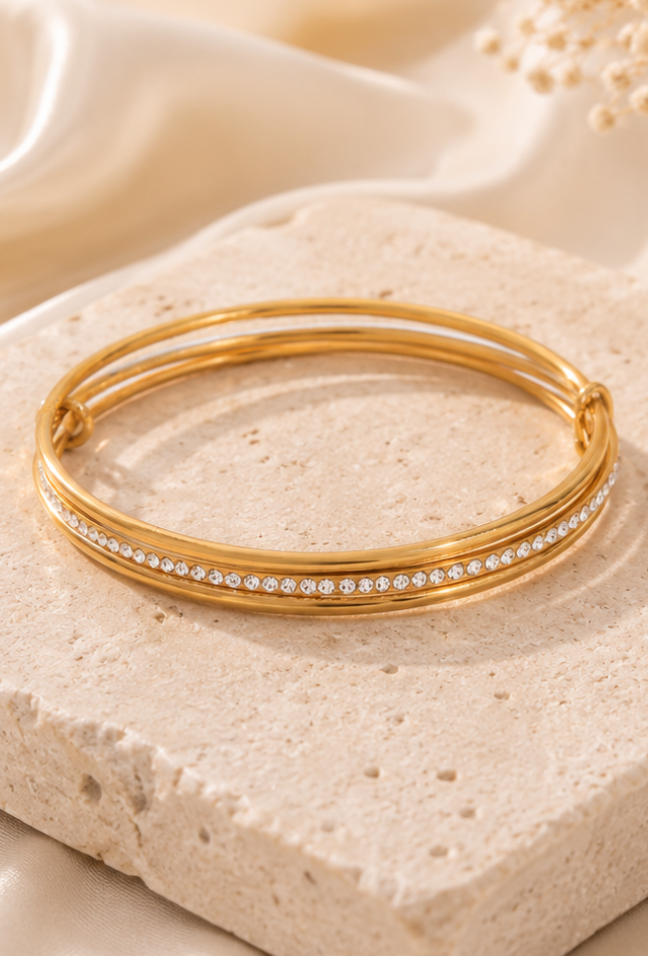 Multi Brazalete Chapado Oro 18k/ Stain Steel