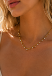 Fine line de Circonitas Chapado en Oro 18 k