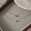 Oro 18k Circulo Circonita/ Multi colores