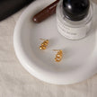 Pendientes Espiral Chapado en Oro 18k