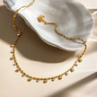 Fine line de Circonitas Chapado en Oro 18 k