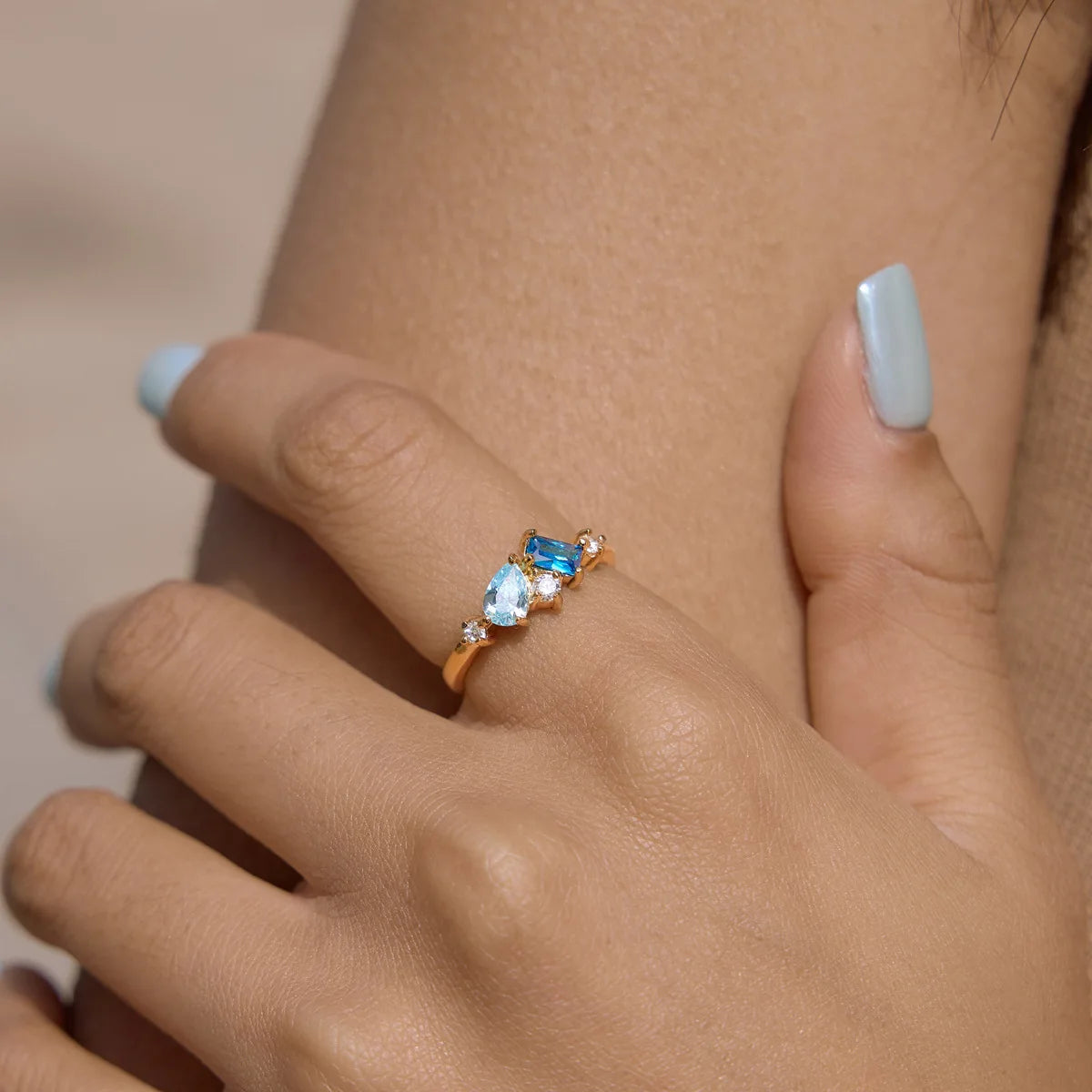 Anillo Chapado en Oro 18k Calita