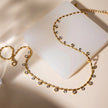 Fine line de Circonitas Chapado en Oro 18 k