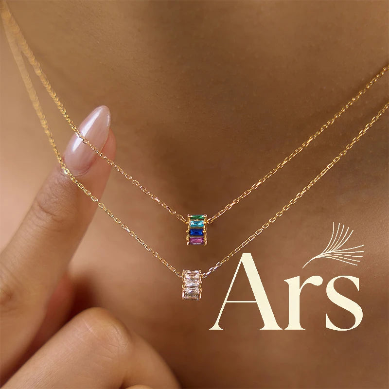Oro 18k Circulo Circonita/ Multi colores