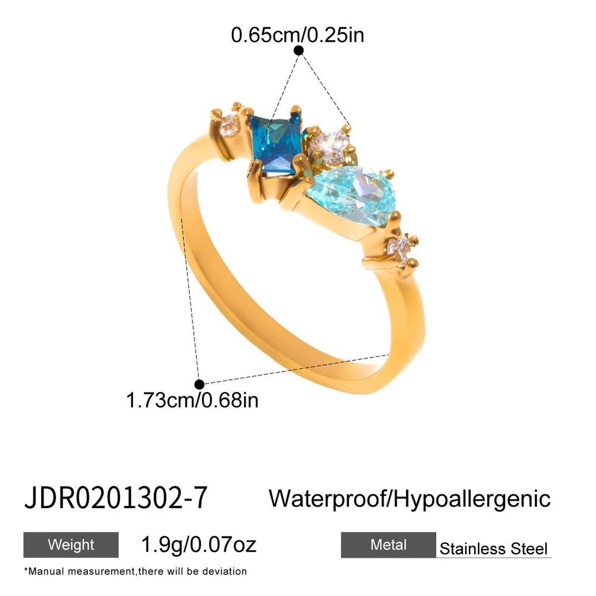 Anillo Chapado en Oro 18k Calita
