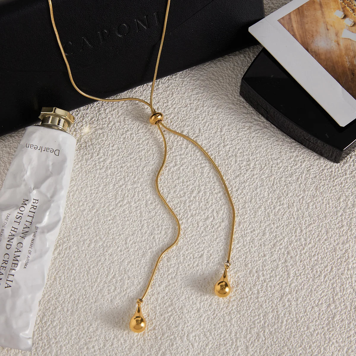 Cadena Ajustable Stainless Steel Chapado Oro18k