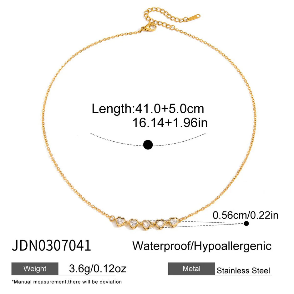 Fine line de Circonitas Chapado en Oro 18 k